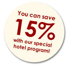 15% hotel program of commercial fire sprinkler installation company